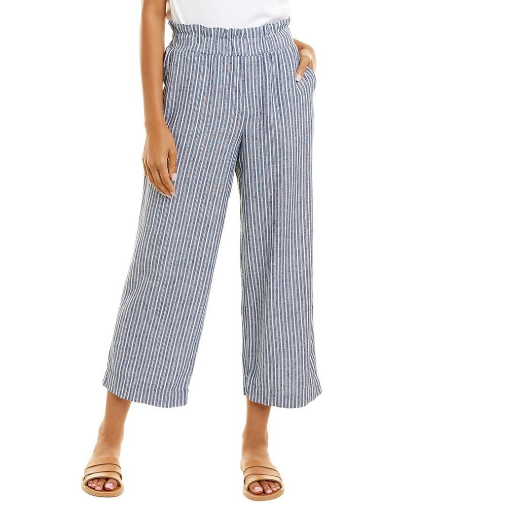 Laundry by Shelli Segal Pull-On Wide Leg Linen-Blend Pant